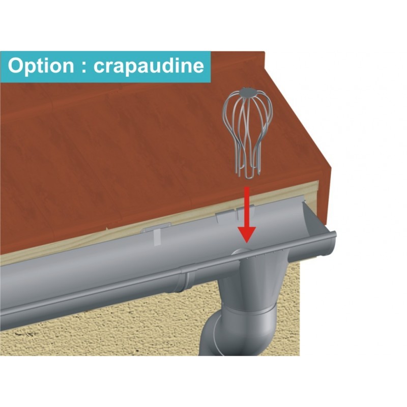 Crapaudine en acier galvanisé (protection de gouttière) - Cultivea