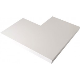 ANGLE COUVERTINE ALUMINIUM NOIR RAL 9005 1MM - 45 X 45 CM