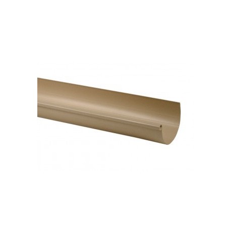 Gouttière demi-ronde PVC sable 25 - 2 mètres