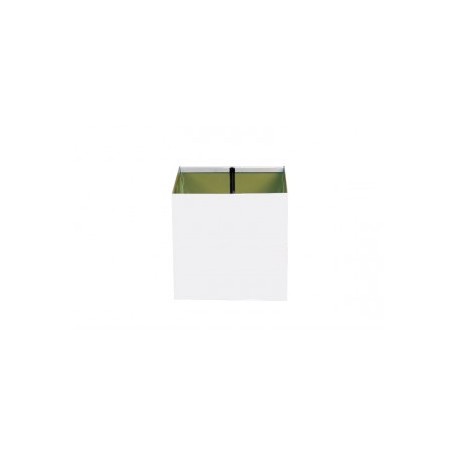 Boîte à eau Aluminium blanc 9010 200 X 200  sortie rectangulaire 60 X 80 