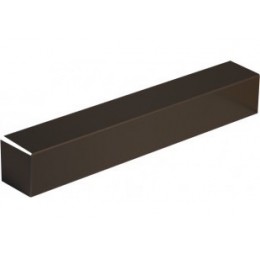 EMBOUT POUR COUVERTINE ALUMINIUM NOIR RAL 9005 1MM