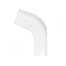 Coude frontal (2)  extérieur aluminium LISSE Blanc