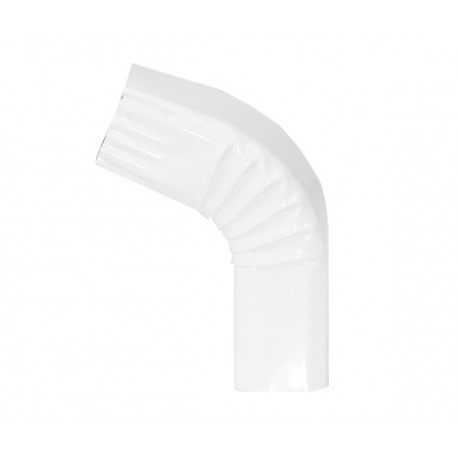 Coude frontal (2)  extérieur aluminium LISSE Blanc