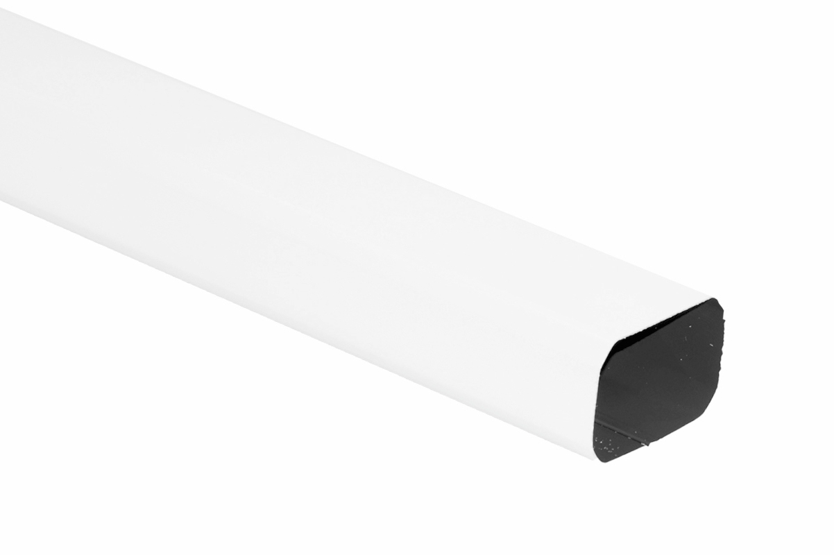 Tube Descente de Gouttière Ø50 en PVC BLANC longueur de 1ml (lisse)
