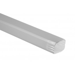 Dévoiement 50 CM  aluminium LISSE Gris métal