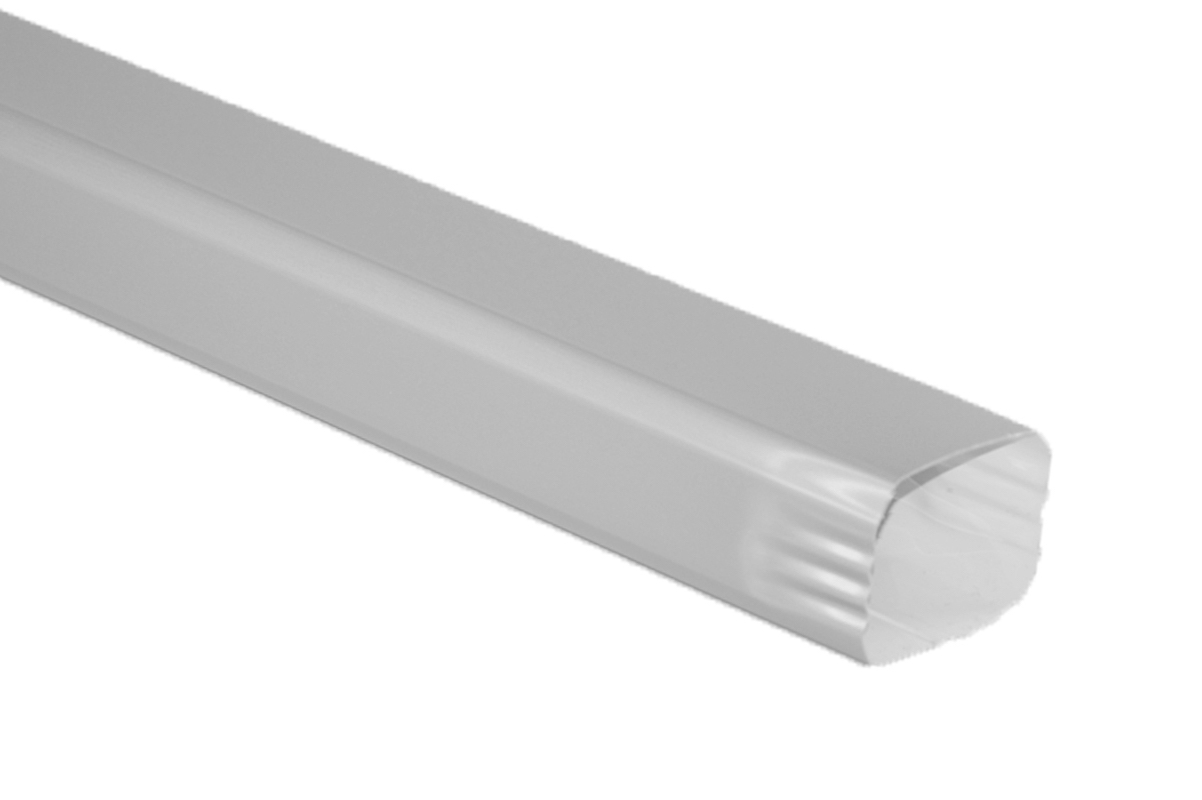 Tuyau De Descente Rectangulaire Aluminium Lisse Gris Metal 2 Metres Gouttiere Online