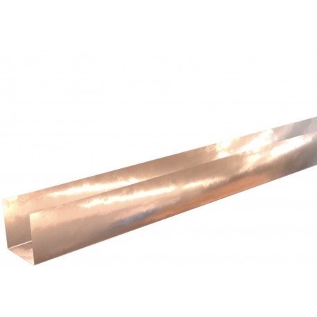 Pliage Aluminium en U miel 0,7 mm - 2 mètres