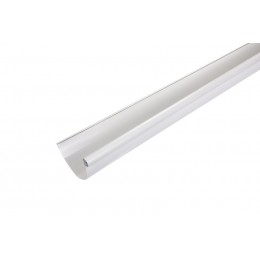 Gouttière Aluminium demi-ronde 25 - 2 mètres Blanc 9010