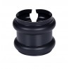 Bague double extensible Aluminium 80 mm Noir 9005