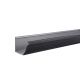 GOUTTIERE ALUMINIUM NOIR SABLE 2100 2 METRES