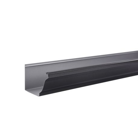 GOUTTIERE ALUMINIUM NOIR SABLE 2100 1 METRE G300