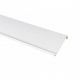 Bande de rive biseau aluminium Blanc RAL 9010 - Longueur 2 mètres - Surface utile 45 mm ( développé 130 mm) 
