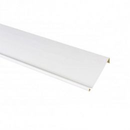 Bande de rive biseau aluminium Blanc RAL 9010 - Longueur 2 mètres - Surface utile 45 mm ( développé 130 mm) 