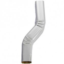 Col de cygne aluminium Blanc RAL 9010 - Dimension 7 cm - Pour raccorder le tuyau au regard -