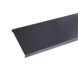 Couvertine aluminium Gris ardoise RAL 7016 - Longueur 2 mètres - Développé 390 ( largeur intérieure 370 mm)