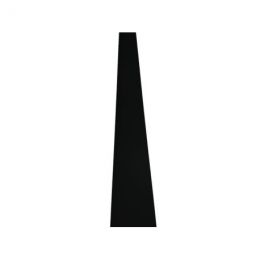 Bande plane aluminium Noir RAL 9005 ( 0,7 mm ) - 170 x 2000 mm 