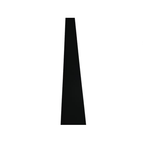 Bande plane aluminium Noir RAL 9005 ( 0,7 mm ) - 170 x 2000 mm 