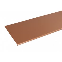 Bande ourlet aluminium Miel - Longueur 2 mètres - Développé 250 ( surface utile 205 mm)