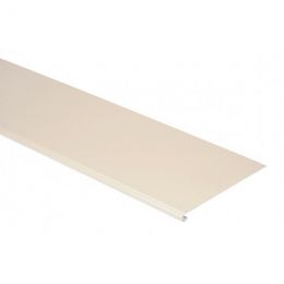 Bande ourlet aluminium sable RAL 1015 - Longueur 2 mètres - Développé 380 ( surface utile 335 mm)