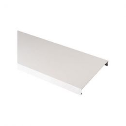 Couvertine aluminium 1,5 mm Blanc RAL 9010 - Longueur 2 mètres - Largeur 270 ( largeur intérieure 250 mm )