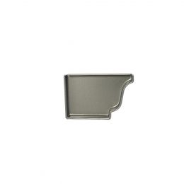 FOND GAUCHE GOUTTIERE ALUMINIUM GRIS METAL G300