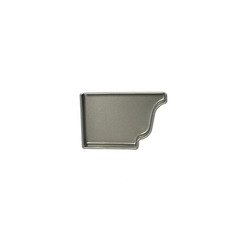 FOND GAUCHE GOUTTIERE ALUMINIUM GRIS METAL G300