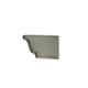 FOND DROIT GOUTTIERE ALUMINIUM GRIS METAL G300