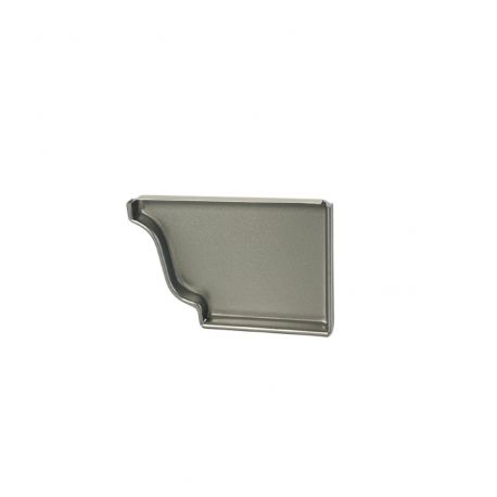 FOND DROIT GOUTTIERE ALUMINIUM GRIS METAL G300