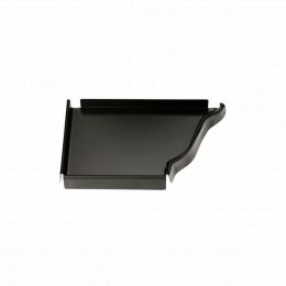 FOND GAUCHE GOUTTIERE ALUMINIUM NOIR G300