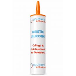 SILICONE TRANSLUCIDE 300 ML POUR ZINC, CUIVRE, ALUMINIUM, ACIER GALVANISÉ