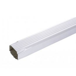 TUYAU DE DESCENTE RECTANGULAIRE ALUMINIUM blanc 60X80 - 2ML