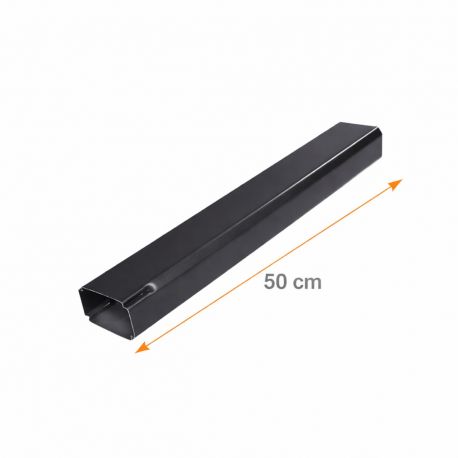 DEVOIEMENT ALUMINIUM LISSE NOIR SABLE 210060X80 - 50CM