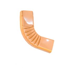 COUDE LATERAL (1) INTERIEUR ALUMINIUM LISSE MIEL 60X80