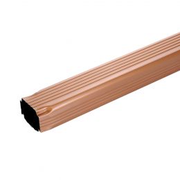 TUYAU DE DESCENTE RECTANGULAIRE ALUMINIUM MIEL 60X80 - 2ML