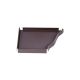 FOND GAUCHE GOUTTIERE ALUMINIUM MARRON RAL 8017 G300