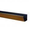 GOUTTIERE ALUMINIUM MARRON RAL 8017 2 METRES G300