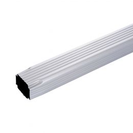 TUYAU DE DESCENTE RECTANGULAIRE ALUMINIUMGRIS METAL RAL 9006 60X80 - 2ML