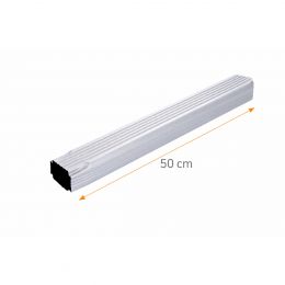DEVOIEMENT ALUMINIUMGRIS METAL RAL 9006 60X80 - 50CM