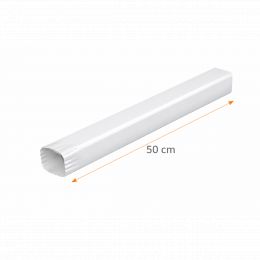DEVOIEMENT ALUMINIUM LISSEGRIS METAL RAL 9006 60X80 - 50CM