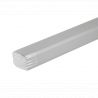 TUYAU DE DESCENTE RECTANGULAIRE ALUMINIUM LISSEGRIS METAL RAL 9006 60X80 - 2ML