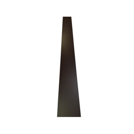 Bande plane aluminium 0,7 mm Brun RAL 8017 - Longueur 90 cm - Largeur : 5 cm