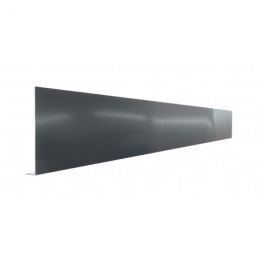 Pliage L aluminium Gris ardoise RAL 7016 - Longueur 2 mètres - A: 380 mm - B: 220 mm