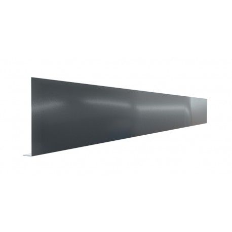 Pliage L aluminium Gris ardoise RAL 7016 - Longueur 2 mètres - A: 380 mm - B: 220 mm