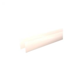 Pliage U aluminium Blanc RAL 9010 - Longueur 2mètres - A: 80 mm - B: 280 mm - C: 80 mm