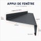Appui de fenêtre Aluminium gris anthracite RAL 7016 1 mm - 2 mètres