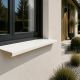 Appui de fenêtre Aluminium blanc RAL 9010 1 mm - 2 mètres