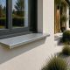 Appui de fenêtre Aluminium gris metal RAL 9006 1 mm - 2 mètres