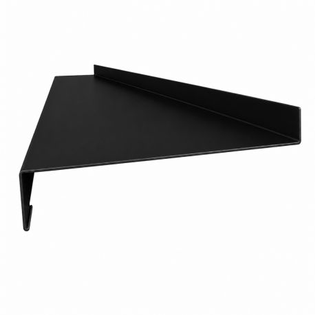 Appui de fenêtre Aluminium noir RAL 9005 1 mm - 2 mètres