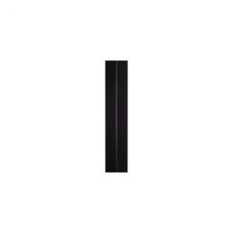 Cornière aluminium noire RAL 9005 - Longueur 2 mètres - A: 100 mm - B: 80 mm