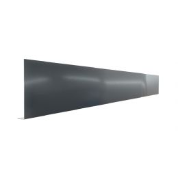 Pliage L aluminium gris anthracite RAL 7016 (1 mm) - Longueur 2 mètres - Hauteur pliage : 500 mm - Retour: 20 mm